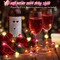 Heart String Lights, 10FT 30 LED Heart Shaped Fairy Lights Battery Operated Room Decor Mothers Day Decor for Home Bedroom Wedding Anniversary Party
